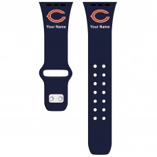 Chicago Bears 38-40mm Personalized Engraved Silicone Apple Watch Band