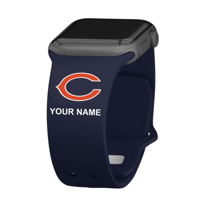 Chicago Bears 38/40/41mm Personalized Silicone Apple Watch Band