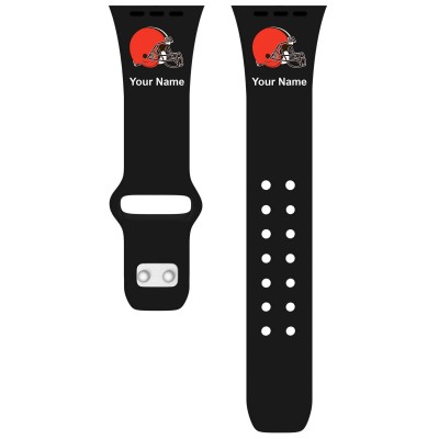 Ремешок для часов Cleveland Browns 38-40mm Personalized Engraved Silicone Apple Watch