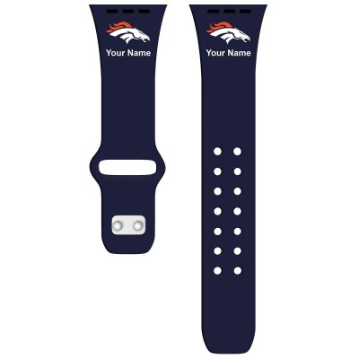Ремешок для часов Denver Broncos 38-40mm Personalized Engraved Silicone Apple Watch