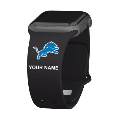 Ремешок для часов Detroit Lions 38-40mm Personalized Engraved Silicone Apple Watch