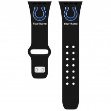 Indianapolis Colts 38-40mm Personalized Engraved Silicone Apple Watch Band