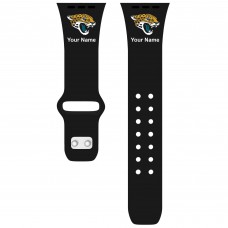 Jacksonville Jaguars 38-40mm Personalized Engraved Silicone Apple Watch Band