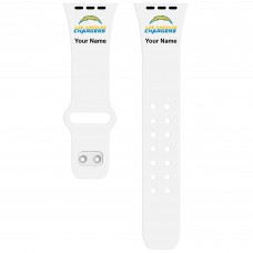 Los Angeles Chargers 42/44/45mm Personalized Silicone Apple Watch Band