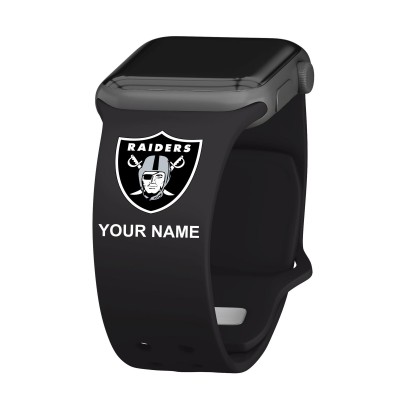 Ремешок для часов Las Vegas Raiders 38-40mm Personalized Engraved Silicone Apple Watch