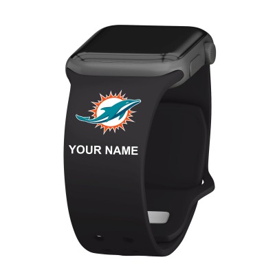 Ремешок для часов Miami Dolphins 38-40mm Personalized Engraved Silicone Apple Watch