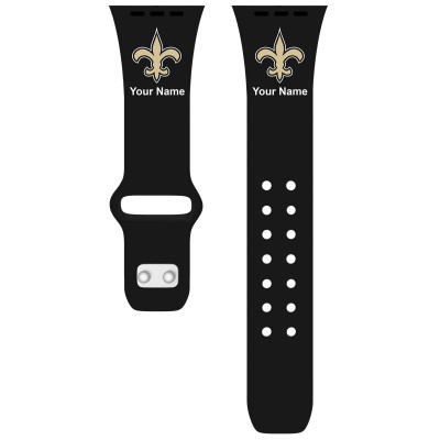 Ремешок для часов New Orleans Saints 38-40mm Personalized Engraved Silicone Apple Watch