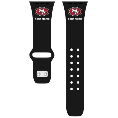 Ремешок для часов San Francisco 49ers 42/44/45mm Personalized Silicone Apple Watch