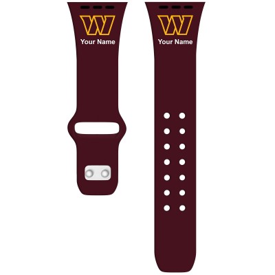 Ремешок для часов Washington Commanders 42/44/45mm Personalized Silicone Apple Watch