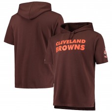 Футболка с капюшоном Cleveland Browns Mitchell & Ness Game Day  - Brown