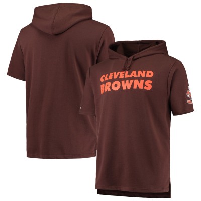 Футболка с капюшоном Cleveland Browns Mitchell & Ness Game Day  - Brown