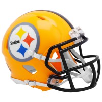 Pittsburgh Steelers Riddell Gold Throwback Speed Mini Helmet