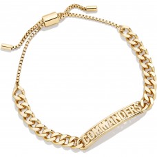Washington Commanders BaubleBar Womens Chain Bracelet - Gold