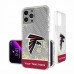 Atlanta Falcons Personalized Endzone Plus Design iPhone Glitter Phone Case