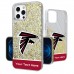 Atlanta Falcons Personalized Endzone Plus Design iPhone Glitter Phone Case