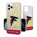 Atlanta Falcons Personalized Endzone Plus Design iPhone Glitter Phone Case