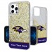 Baltimore Ravens Personalized Endzone Plus Design iPhone Glitter Phone Case