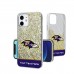 Baltimore Ravens Personalized Endzone Plus Design iPhone Glitter Phone Case