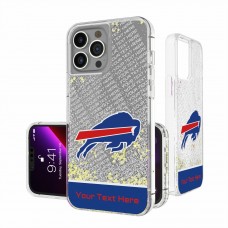 Buffalo Bills Personalized Endzone Plus Design iPhone Glitter Phone Case