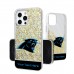 Carolina Panthers Personalized Endzone Plus Design iPhone Glitter Phone Case