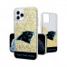 Carolina Panthers Personalized Endzone Plus Design iPhone Glitter Phone Case