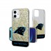 Carolina Panthers Personalized Endzone Plus Design iPhone Glitter Phone Case