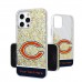 Chicago Bears Personalized Endzone Plus Design iPhone Glitter Phone Case
