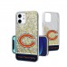 Chicago Bears Personalized Endzone Plus Design iPhone Glitter Phone Case