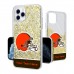 Cleveland Browns Personalized Endzone Plus Design iPhone Glitter Phone Case