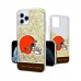 Cleveland Browns Personalized Endzone Plus Design iPhone Glitter Phone Case