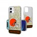 Cleveland Browns Personalized Endzone Plus Design iPhone Glitter Phone Case
