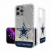 Dallas Cowboys Personalized Endzone Plus Design iPhone Glitter Phone Case