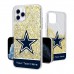 Dallas Cowboys Personalized Endzone Plus Design iPhone Glitter Phone Case