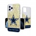 Dallas Cowboys Personalized Endzone Plus Design iPhone Glitter Phone Case