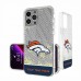 Denver Broncos Personalized Endzone Plus Design iPhone Glitter Phone Case
