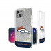 Denver Broncos Personalized Endzone Plus Design iPhone Glitter Phone Case