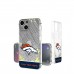 Denver Broncos Personalized Endzone Plus Design iPhone Glitter Phone Case