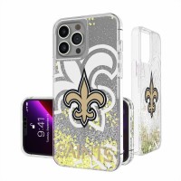 Чехол на телефон New Orleans Saints Personalized Tilt Design iPhone Glitter