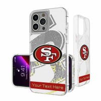 Чехол на телефон San Francisco 49ers Personalized Tilt Design iPhone Glitter