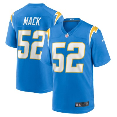 Игровая джерси Khalil Mack Los Angeles Chargers Nike - Powder Blue