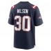 Игровая джерси Mack Wilson New England Patriots Nike - Navy