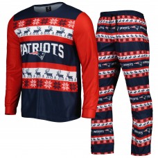 Пижама New England Patriots FOCO Team Ugly - Navy