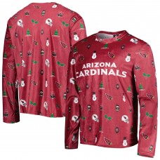Футболка с длинным рукавом Arizona Cardinals FOCO Holiday Repeat - Cardinal