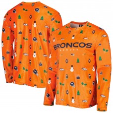 Футболка с длинным рукавом Denver Broncos FOCO Ugly Sweater - Orange