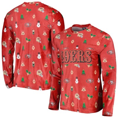 Футболка с длинным рукавом San Francisco 49ers FOCO Holiday Repeat - Scarlet