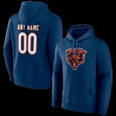 Толстовка Chicago Bears Navy Team Authentic Personalized Name & Number