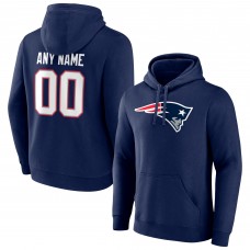 New England Patriots Navy Team Authentic Personalized Name & Number Pullover Hoodie New England Patriots Navy Team Authentic Personalized Name & Number Pullover Hoodie