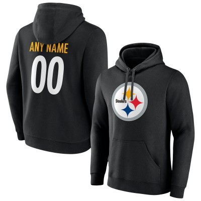 Толстовка Pittsburgh Steelers Black Team Authentic Personalized Name & Number