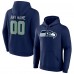 Именная толстовка Seattle Seahawks College Navy Team Authentic Name & Number