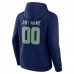 Именная толстовка Seattle Seahawks College Navy Team Authentic Name & Number